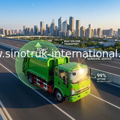 SINOTRUK HOWO обжало тележку 4×2 LHD сбора мусора Compactor