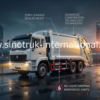 Принц 20-25CBM 6X4 тележки SINOTRUK собрания отброса экипажа съемный золотистый