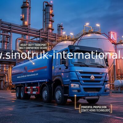 Тележка масляного бака 8X4 высокой эффективности LHD Euro2 371HP