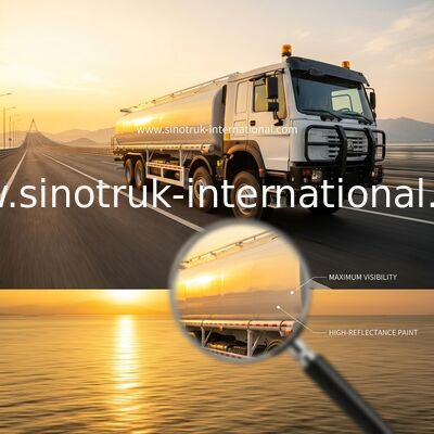 SINOTRUK HOWO Red 371HP 8×4 12Wheels Автоцистерна большой емкости 30CBM
