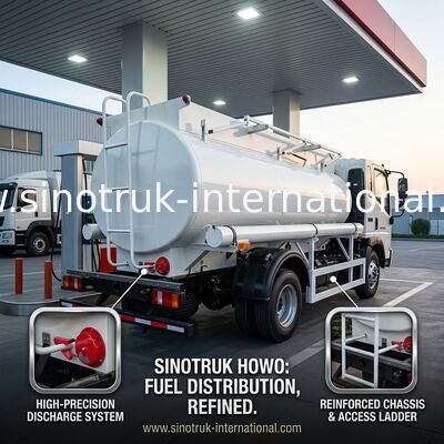 SINOTRUK HOWO 4X2 6 колес Нефтяной танк 5-6CBM
