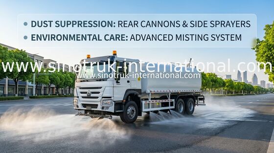 Sinotruk HOWO Белый RHD 6x4 Водосборник ZZ1257V4347B1 с функцией высокого давления