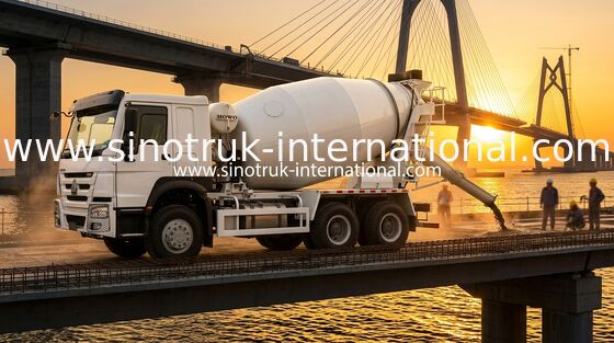 Высокая тележка LHD 6×4 10wheels смесителя расхода топлива HOWO лошадиной силы 400HP низкая