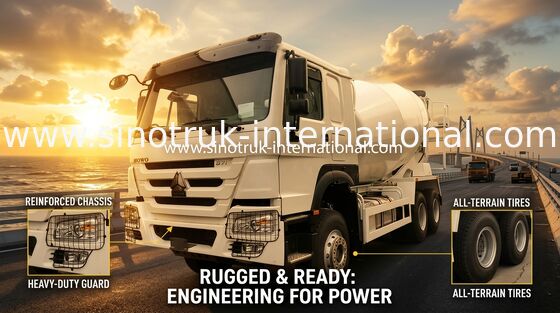 HOWO 371HP 10m3 бетономешальник с насосом и мотором Eaton для тяжелого строительства