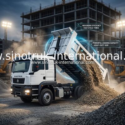 SINOTRUK TX Dump Truck Chassis с двигателем 371 л.с., грузоподъемностью 30-40 тонн и LHD / RHD необязательно
