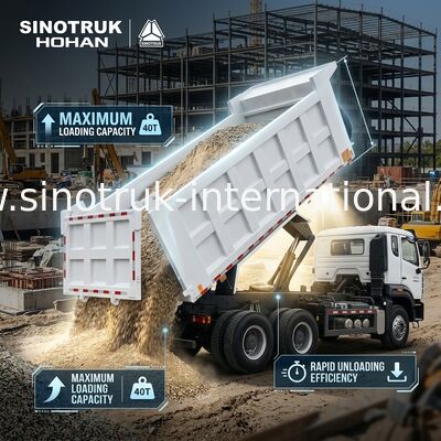 SINOTRUK HOWO 400 л.с. Дампер для строительства N7 Военный предупреждающий фонарь