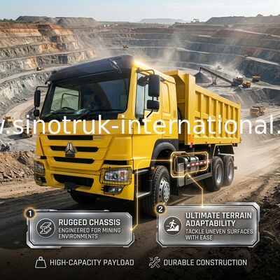 Sinotruk Howo Tipper Dump Truck Weichai 380hp 10 колес 6 × 4 Rhd 20CBM