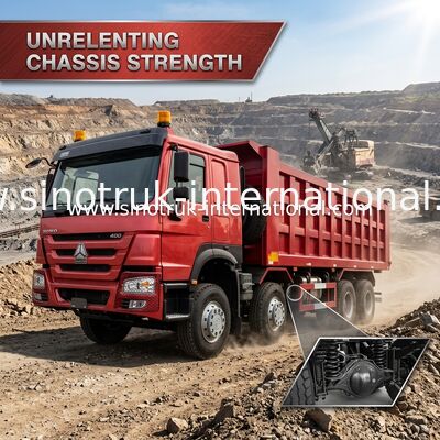 САМОСВАЛ LHD TIPPER SINOTRUK КРАСНЫЙ HOWO 400HP 8×4