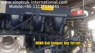 Самосвал HOWO 6x6 покоряет пересеченную местность
