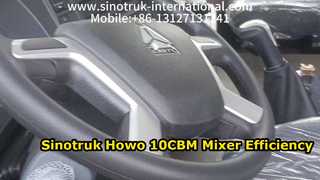 Sinotruk Howo 10CBM Автобетоносмеситель Высокая производительность
